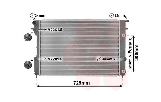 Kylare, motorkylning *** IR PLUS *** 37002202 International Radiators Plus, bild 3