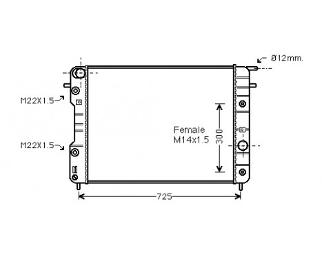 Kylare, motorkylning *** IR PLUS *** 37002202 International Radiators Plus