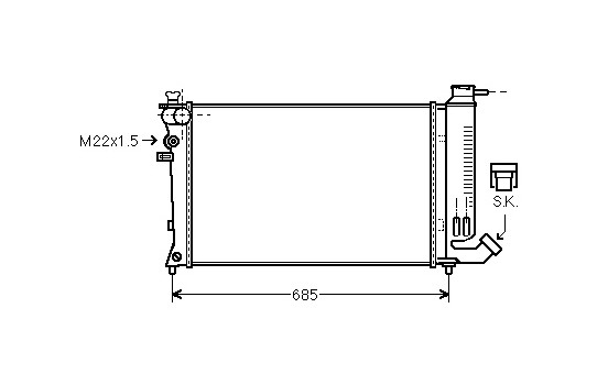 Kylare, motorkylning *** IR PLUS *** 40002141 International Radiators Plus