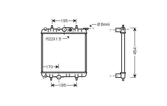 Kylare, motorkylning *** IR PLUS *** 40002188 International Radiators Plus