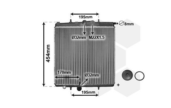Kylare, motorkylning *** IR PLUS *** 40002188 International Radiators Plus, bild 3