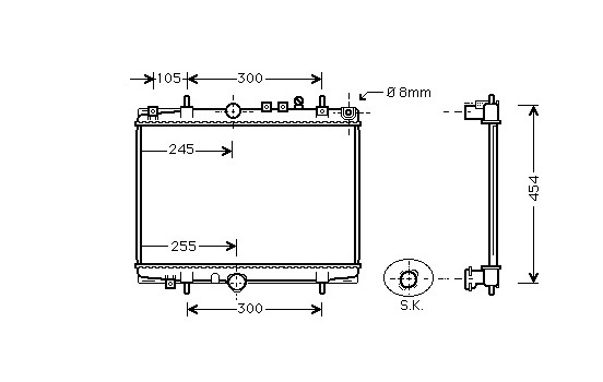 Kylare, motorkylning *** IR PLUS *** 40002208 International Radiators Plus