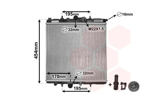 Kylare, motorkylning *** IR PLUS *** 40002243 International Radiators Plus