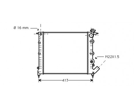 Kylare, motorkylning *** IR PLUS *** 43002120 International Radiators Plus