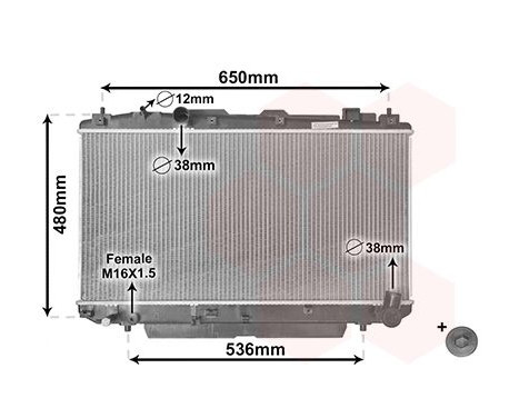 Kylare, motorkylning *** IR PLUS *** 53002348 International Radiators Plus, bild 3