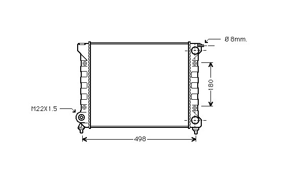 Kylare, motorkylning *** IR PLUS *** 58002040 International Radiators Plus, bild 2