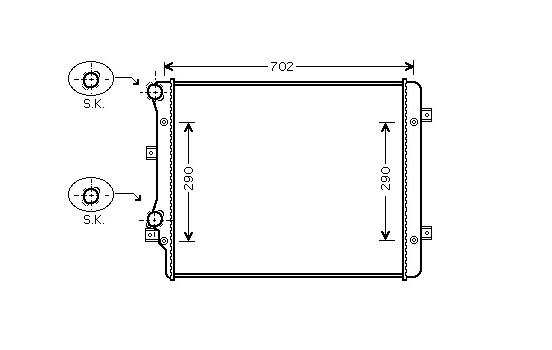 Kylare, motorkylning *** IR PLUS *** 58002207 International Radiators Plus