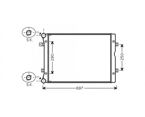 Kylare, motorkylning *** IR PLUS *** 58002283 International Radiators Plus