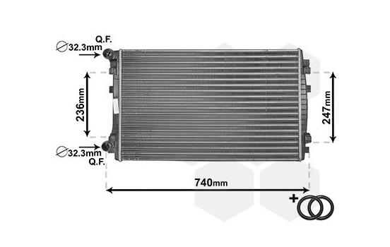 Kylare, motorkylning *** IR PLUS *** 58002338 International Radiators Plus