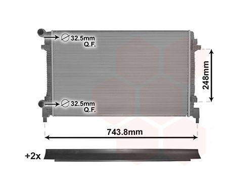 Kylare, motorkylning *** IR PLUS *** 58012711 International Radiators Plus