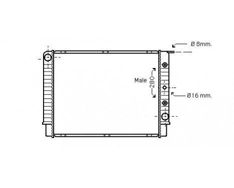 Kylare, motorkylning *** IR PLUS *** 59002062 International Radiators Plus