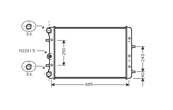 Kylare, motorkylning *** IR PLUS *** 76002006 International Radiators Plus