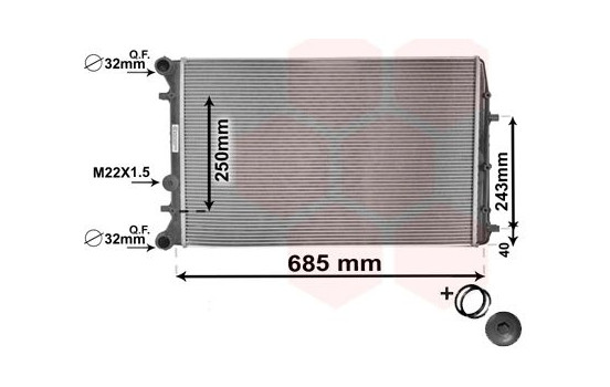 Kylare, motorkylning *** IR PLUS *** 76002008 International Radiators Plus, bild 3
