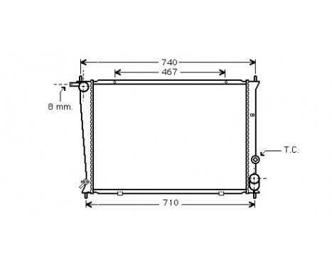 Kylare, motorkylning *** IR PLUS *** 82002049 International Radiators Plus