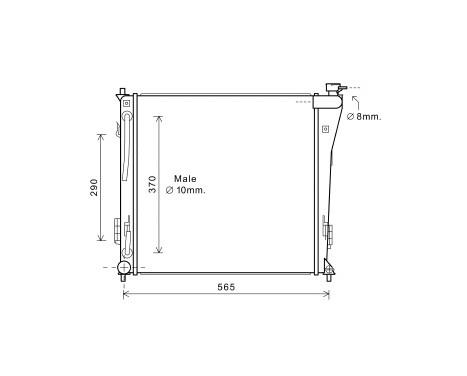 Kylare, motorkylning *** IR PLUS *** 82002305 International Radiators Plus