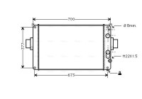 Kylare, motorkylning IV2022 Ava Quality Cooling