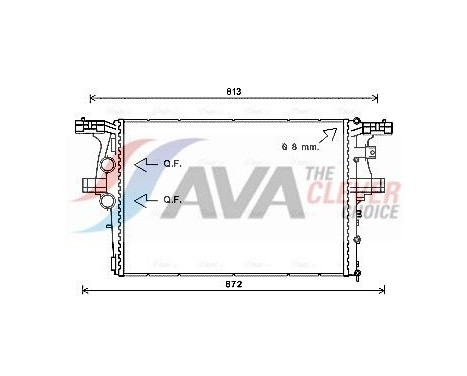Kylare, motorkylning IV2126 Ava Quality Cooling
