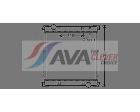 Kylare, motorkylning IV2134 Ava Quality Cooling