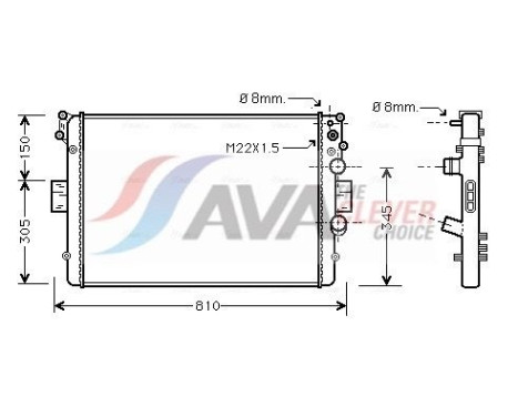 Kylare, motorkylning IVA2041 Ava Quality Cooling