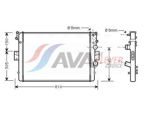 Kylare, motorkylning IVA2049 Ava Quality Cooling