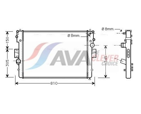 Kylare, motorkylning IVA2057 Ava Quality Cooling