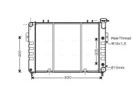 Kylare, motorkylning JE2037 Ava Quality Cooling