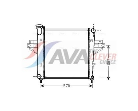 Kylare, motorkylning JE2042 Ava Quality Cooling