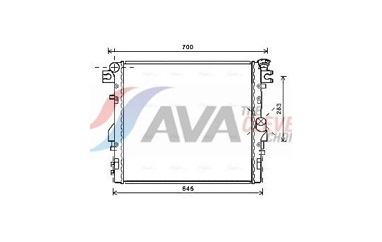 Kylare, motorkylning JE2052 Ava Quality Cooling