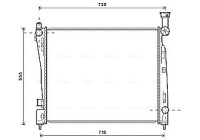 Kylare, motorkylning JEA2054 Ava Quality Cooling