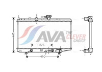 Kylare, motorkylning KA2034 Ava Quality Cooling