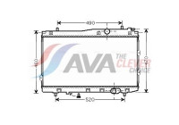 Kylare, motorkylning KA2087 Ava Quality Cooling