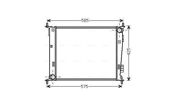 Kylare, motorkylning KA2135 Ava Quality Cooling