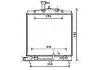 Kylare, motorkylning KA2163 Ava Quality Cooling