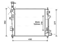 Kylare, motorkylning KA2190 Ava Quality Cooling