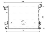 Kylare, motorkylning KA2238 Ava Quality Cooling
