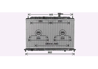 Kylare, motorkylning KA2302 Ava Quality Cooling