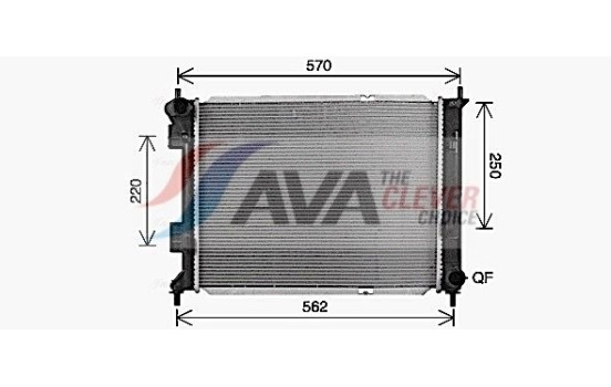 Kylare, motorkylning KA2327 Ava Quality Cooling, bild 2