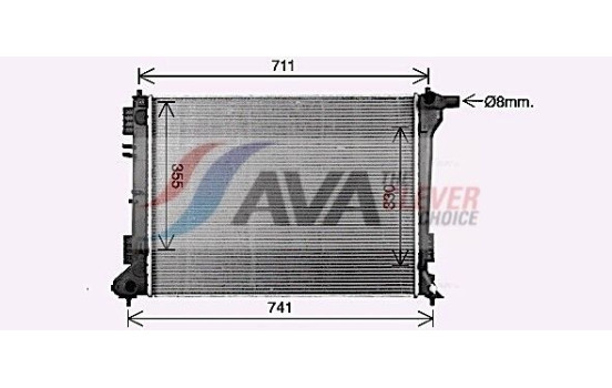 Kylare, motorkylning KA2334 Ava Quality Cooling, bild 2