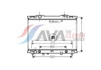 Kylare, motorkylning KAA2057 Ava Quality Cooling