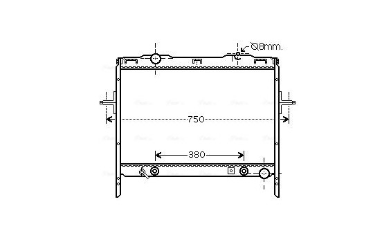 Kylare, motorkylning KAA2058 Ava Quality Cooling