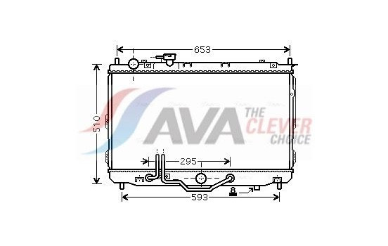 Kylare, motorkylning KAA2071 Ava Quality Cooling