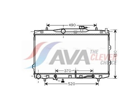 Kylare, motorkylning KAA2075 Ava Quality Cooling