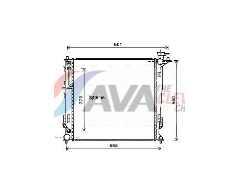Kylare, motorkylning KAA2214 Ava Quality Cooling