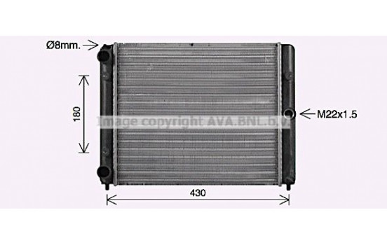 Kylare, motorkylning LA2025 Ava Quality Cooling