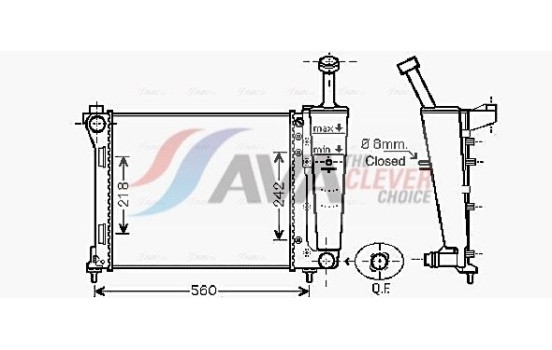 Kylare, motorkylning LC2099 Ava Quality Cooling