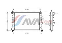 Kylare, motorkylning LCA2078 Ava Quality Cooling