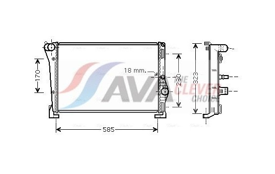 Kylare, motorkylning LCA2088 Ava Quality Cooling