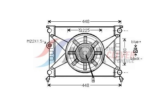 Kylare, motorkylning LR2003 Ava Quality Cooling