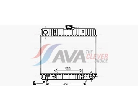 Kylare, motorkylning MS2043 Ava Quality Cooling