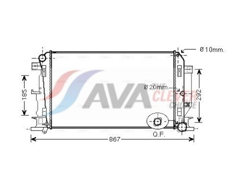 Kylare, motorkylning MS2402 Ava Quality Cooling